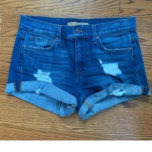 Joe's Jeans Rolled Cuff Distressed 2.5" Denim Shorts